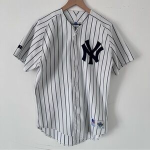 Vintage 90s New York Yankees Baseball Jersey Russel Brand Men’s 40 (medium)